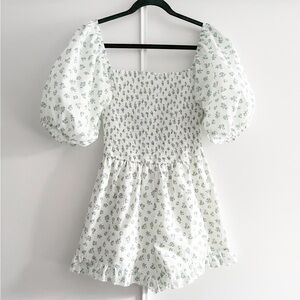 Princess Polly Puff Sleeve Smocked Romper